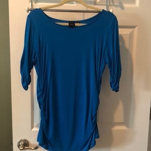 Blue for Saks Fifth Avenue Ruched Top